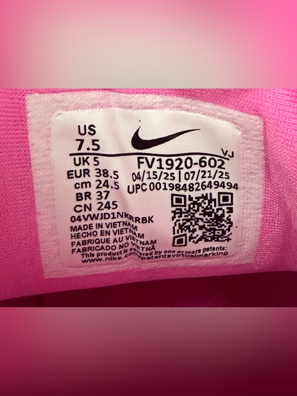 Nike Air Max Muse Sneakers Pink Spell FV1920-602 Womens Sizes - Picture 5 of 7
